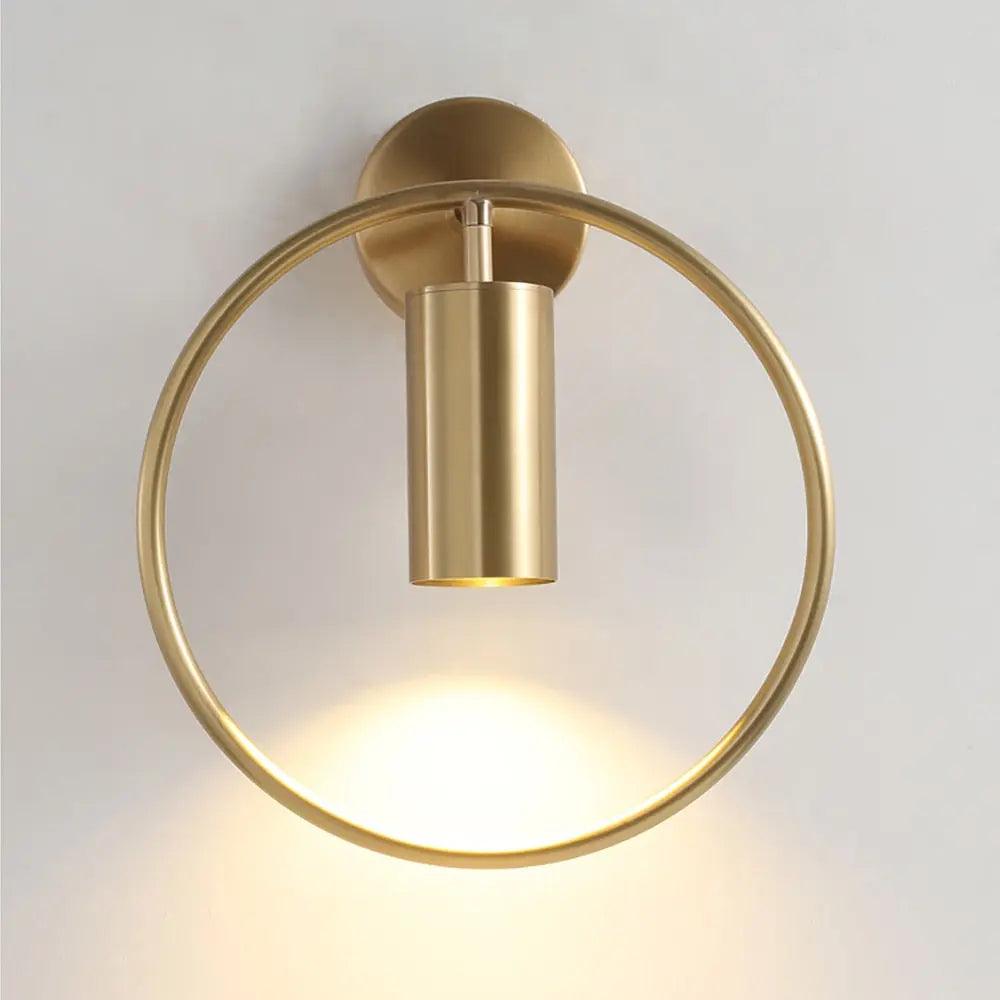 Curved Metal Wall Sconce Light with Linear Arm Design | Modern Lighting for Bedroom Living Room Hallway | Available in Black Gold & Black-Go | Thomler