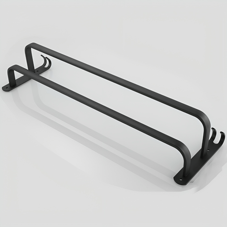 Towel Rack Aluminium 60.0 cm Black Wall Mounted Bathroom 3 Bar Towel Holder Drying Rail Organiser Storage | Thomler