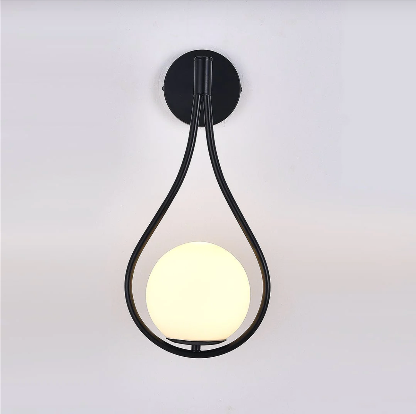 Metal Wall Sconce Minimalist Lamp Gold Black Silver Finish Hardwired Fixture Bedroom Hallway Living Room Dining Room Sconce | Thomler