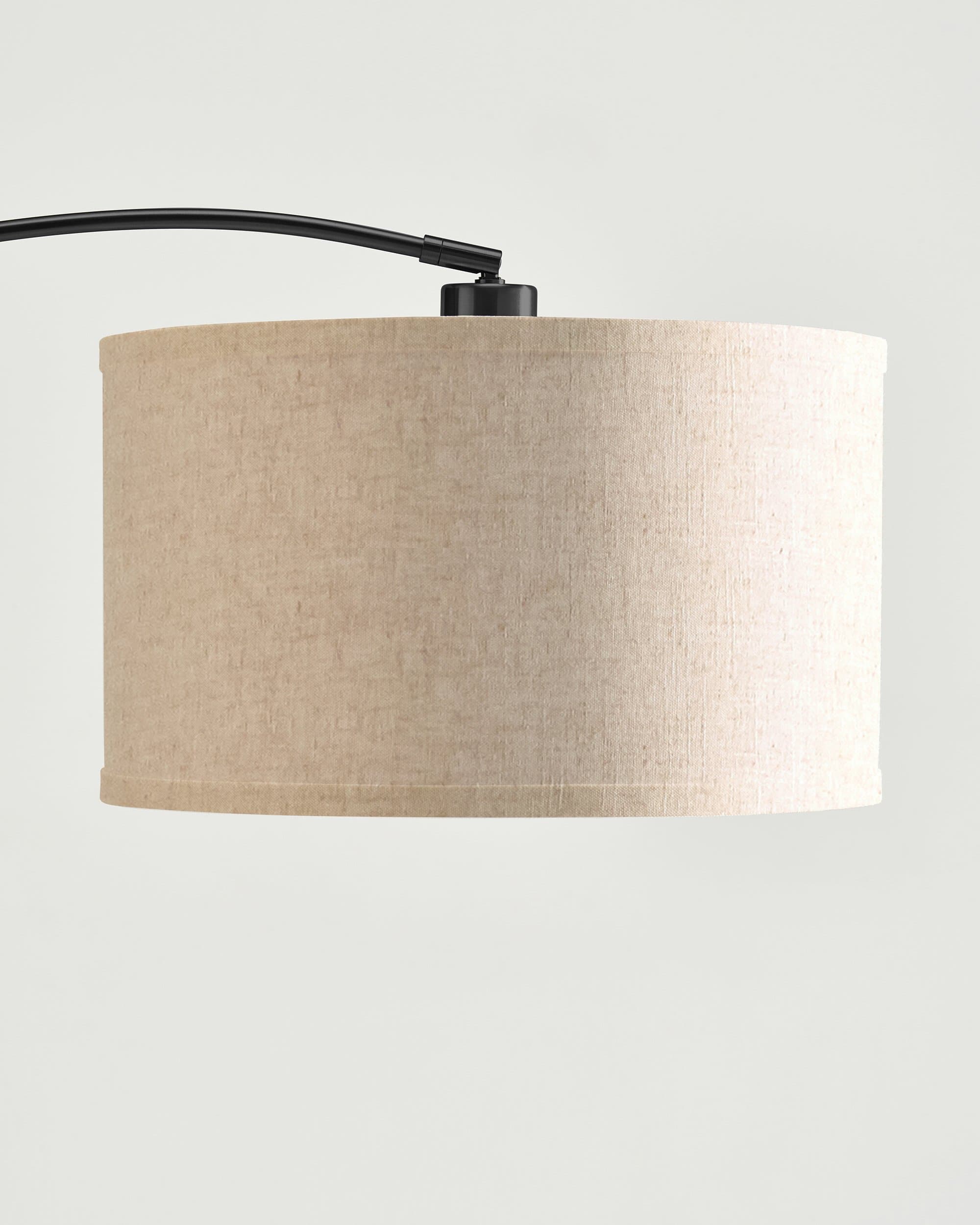 Booglamp Vloerlamp Met Marmeren Voet Messing Zwart 193cm Modern LED | Sansoti