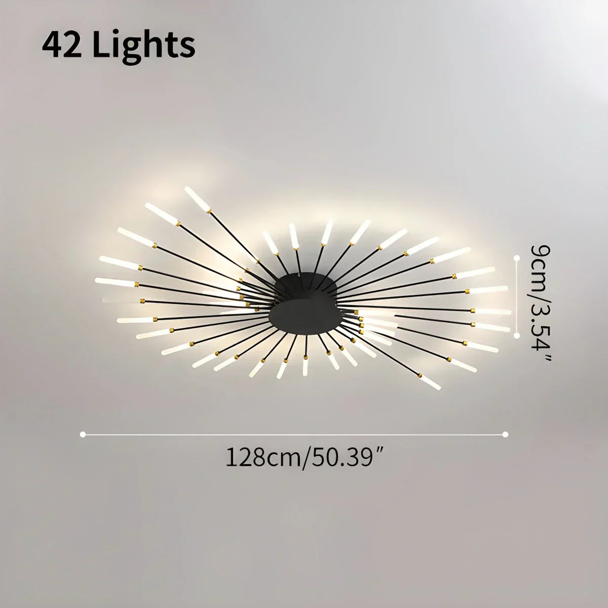 Ceiling Light Metal LED 20 To 42 Light Points Living Room Dining Room Dimmable Remote Modern Lighting Fixture | Thomler