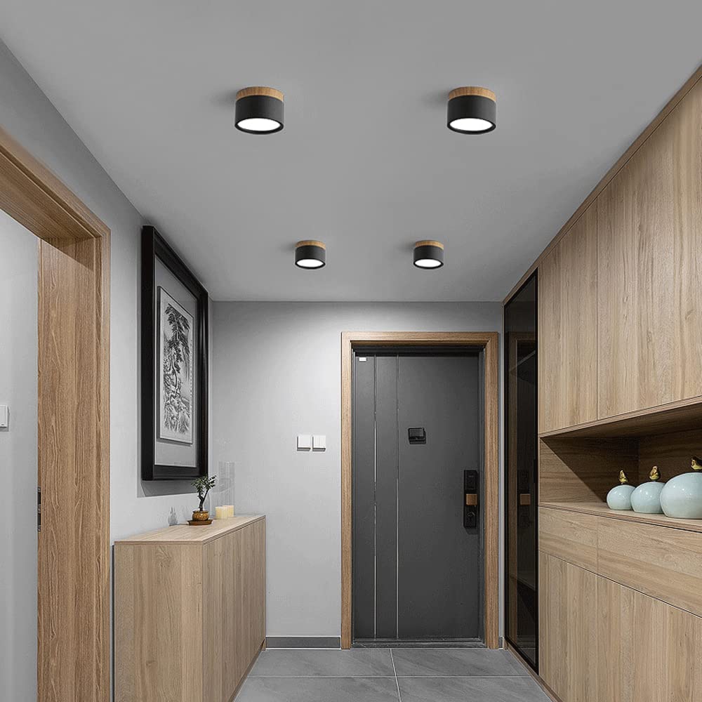 Ceiling Light Aluminium Wood LED 5W 7W Modern Hallway Living Room Surface Mounted Lamp | Thomler