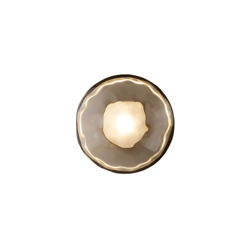 Wall Lamp Glass 7.9 in LED Black Or Gold Bedroom Hallway Decorative Modern Sconce Lighting Fixture | Thomler