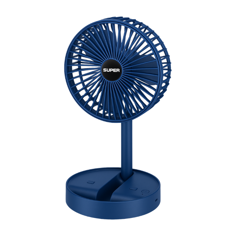 Rechargeable Desk Fan with 3 Speeds – Quiet Portable USB-C Cooling Fan for Office, Home & Outdoors | Thomler