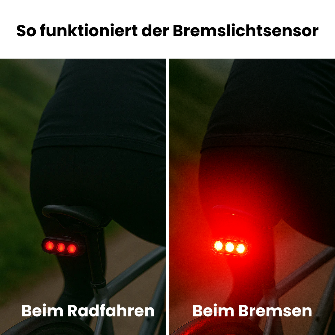 Motion-Sensing Bike Tail Light with Auto Brake Alert – Rechargeable Rear Safety LED for Road & Mountain Bikes | Thomler