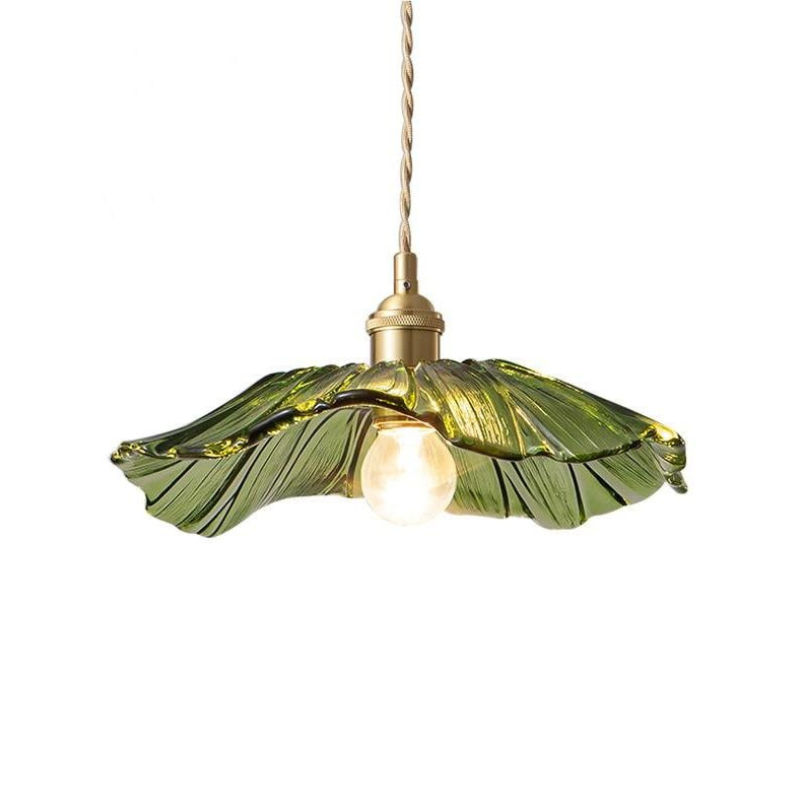 Flower Glass Pendant Light Fixture Ceiling Hanging Lamp Dining Room Bedroom Modern Floral Shade Home Decor Lighting for Kitchen Living | Thomler