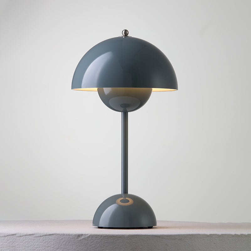 Desk Lamp Metal 6.3 in Rechargeable Tri-Color Small Table Light | Thomler