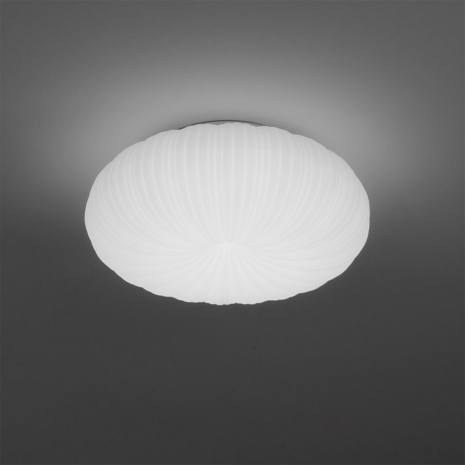 Ceiling Lamp Metal PE Acrylic 55.0 cm White Living Room Dimmable Remote Control LED Flush Mount Light | Thomler