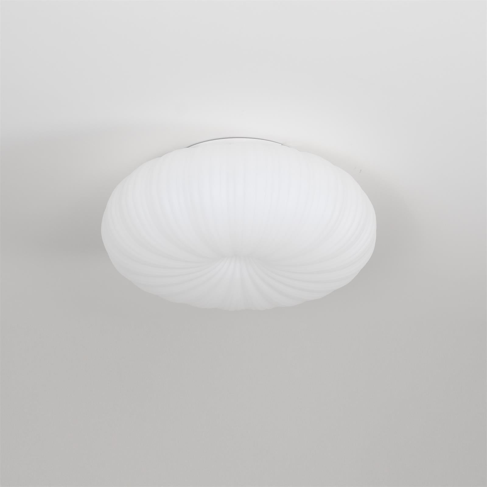 Ceiling Lamp Metal PE Acrylic 55.0 cm White Living Room Dimmable Remote Control LED Flush Mount Light | Thomler