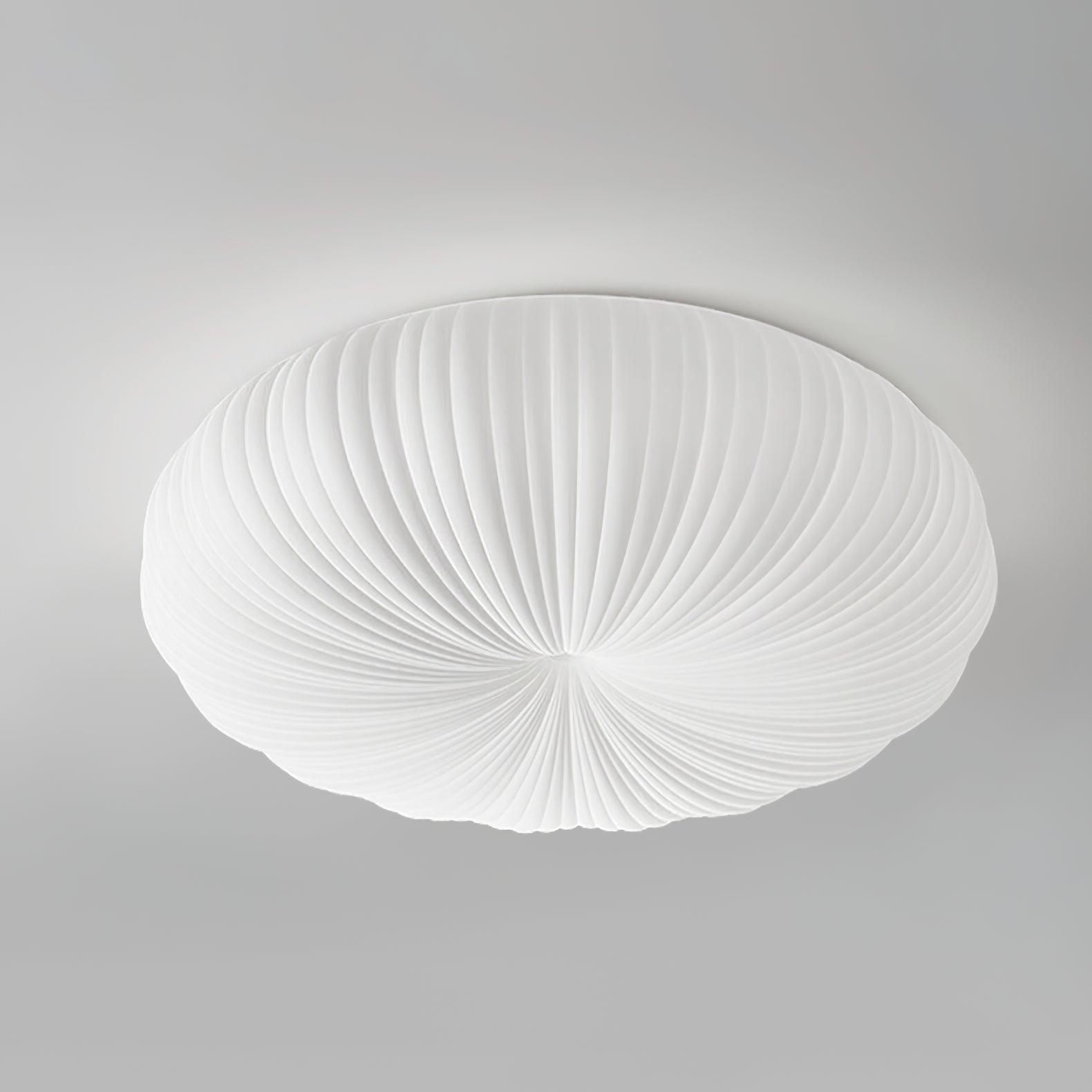 Ceiling Lamp Metal PE Acrylic 55.0 cm White Living Room Dimmable Remote Control LED Flush Mount Light | Thomler