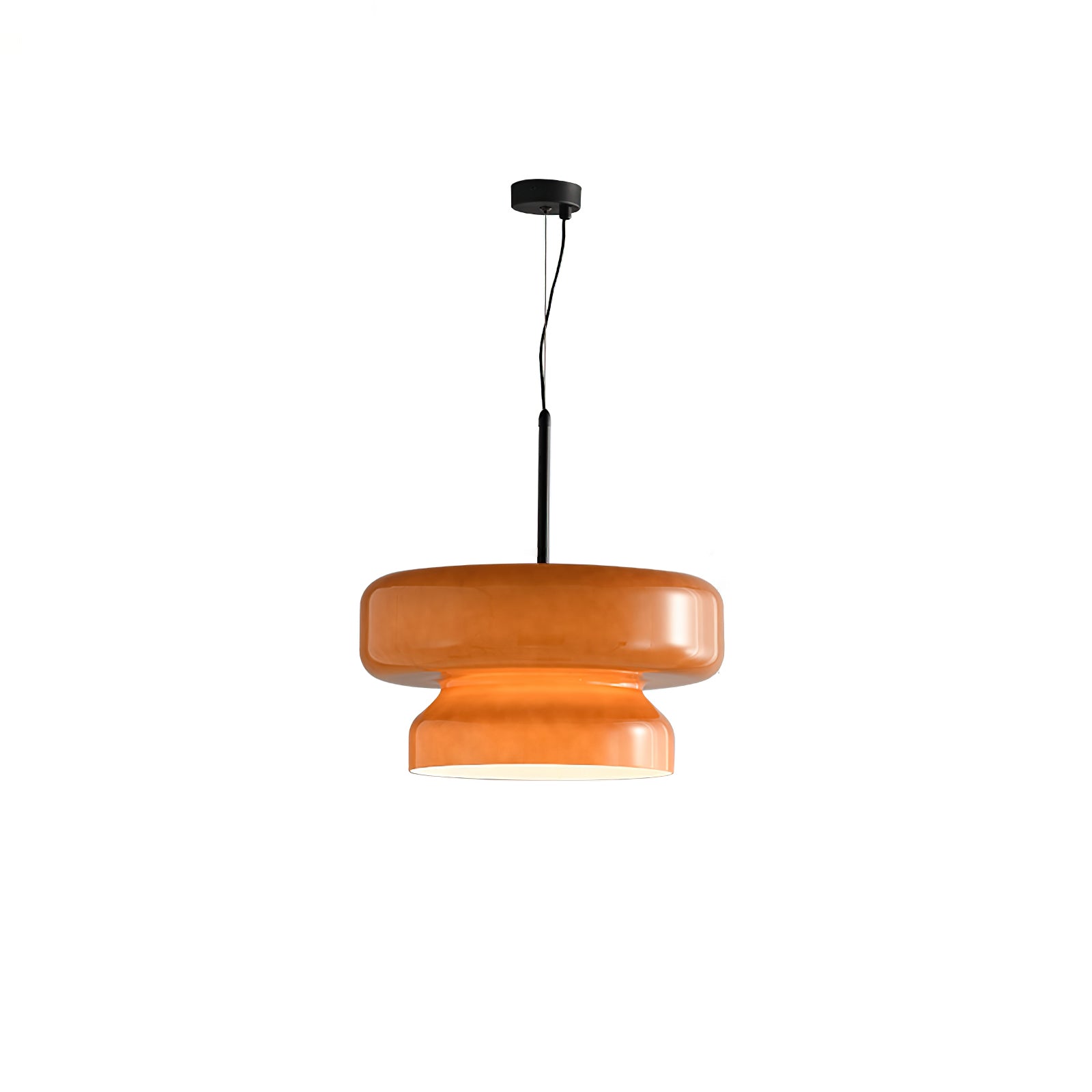 Pendant Light Glass Metal LED 40.0 cm Adjustable Brown Dining Room Kitchen Island Ceiling Lamp | Thomler