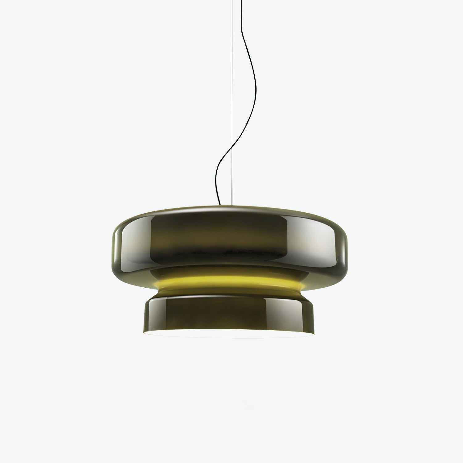 Pendant Light Glass Metal LED 40.0 cm Adjustable Brown Dining Room Kitchen Island Ceiling Lamp | Thomler