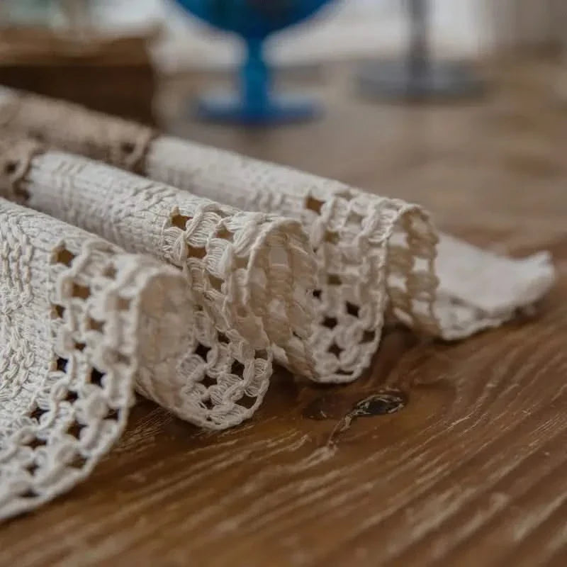 Woven Textile Dining Mats – Heat-Safe Table Protection with Earthy Bohemian Styling | Thomler