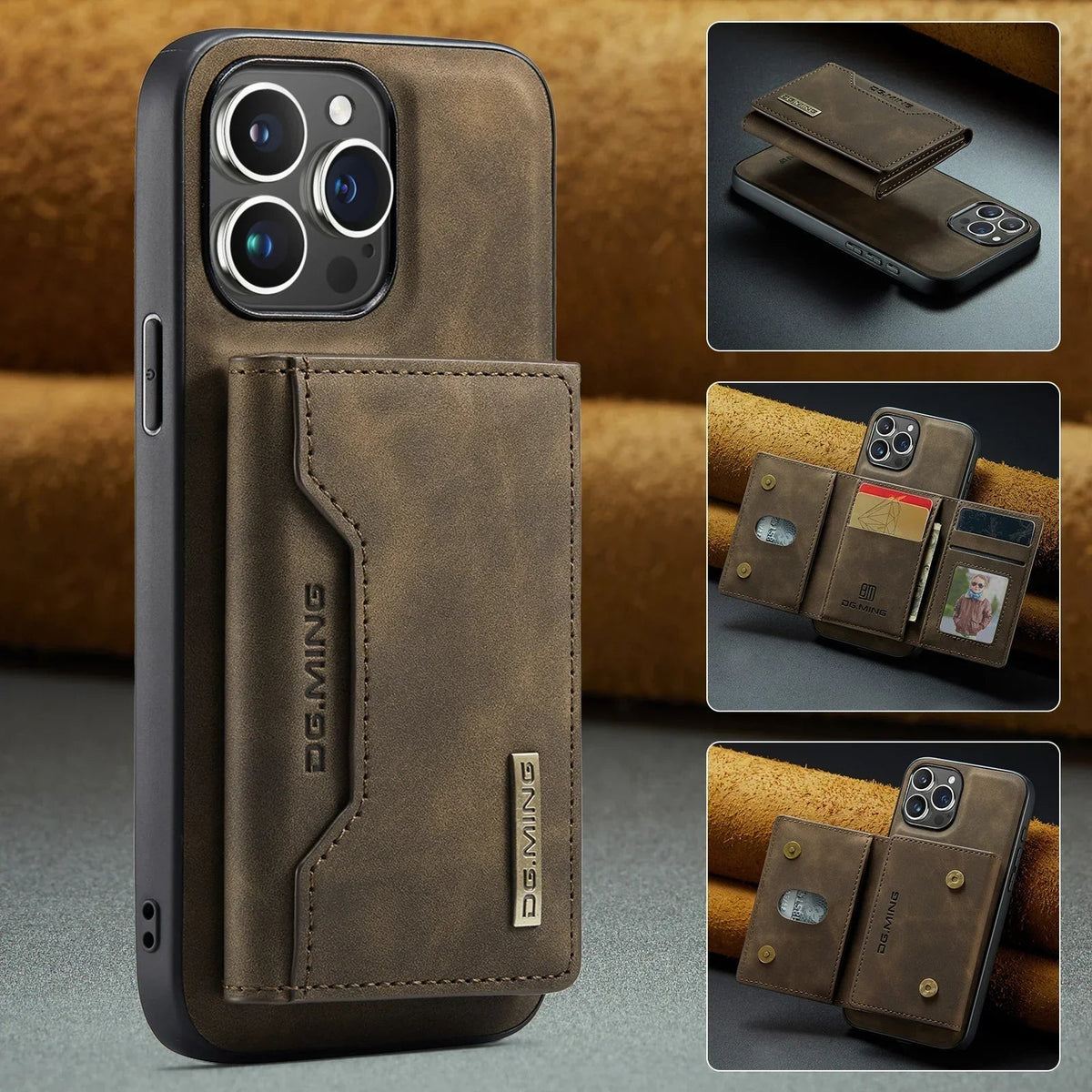 Snap-Off Wallet Case for iPhone – Magnetic 2-in-1 Design with Card Slots & Kickstand | Thomler