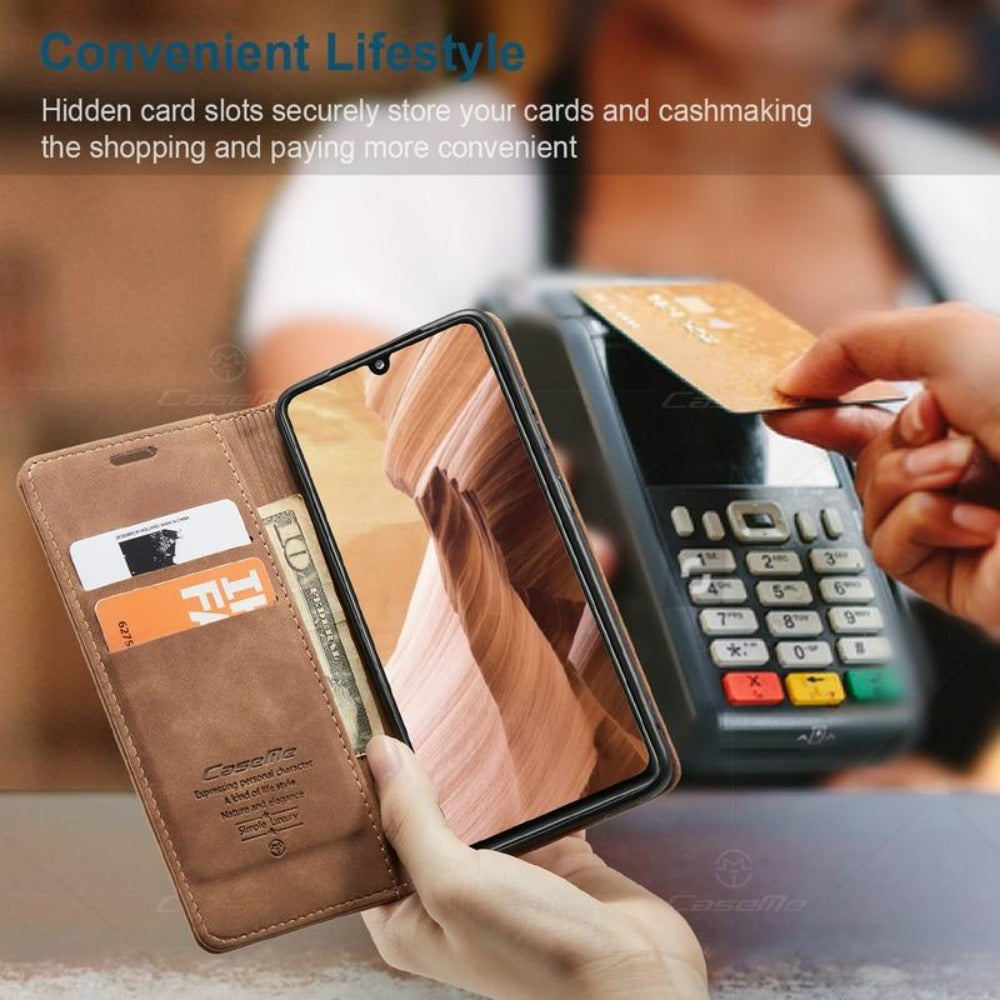 Flip Wallet Phone Case with Card Slots & Kickstand – Vegan Leather iPhone Cover for Daily Use | Thomler