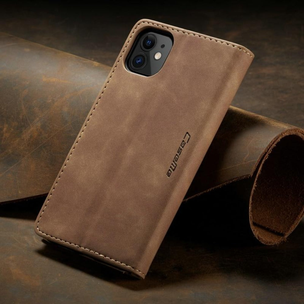 Flip Wallet Phone Case with Card Slots & Kickstand – Vegan Leather iPhone Cover for Daily Use | Thomler