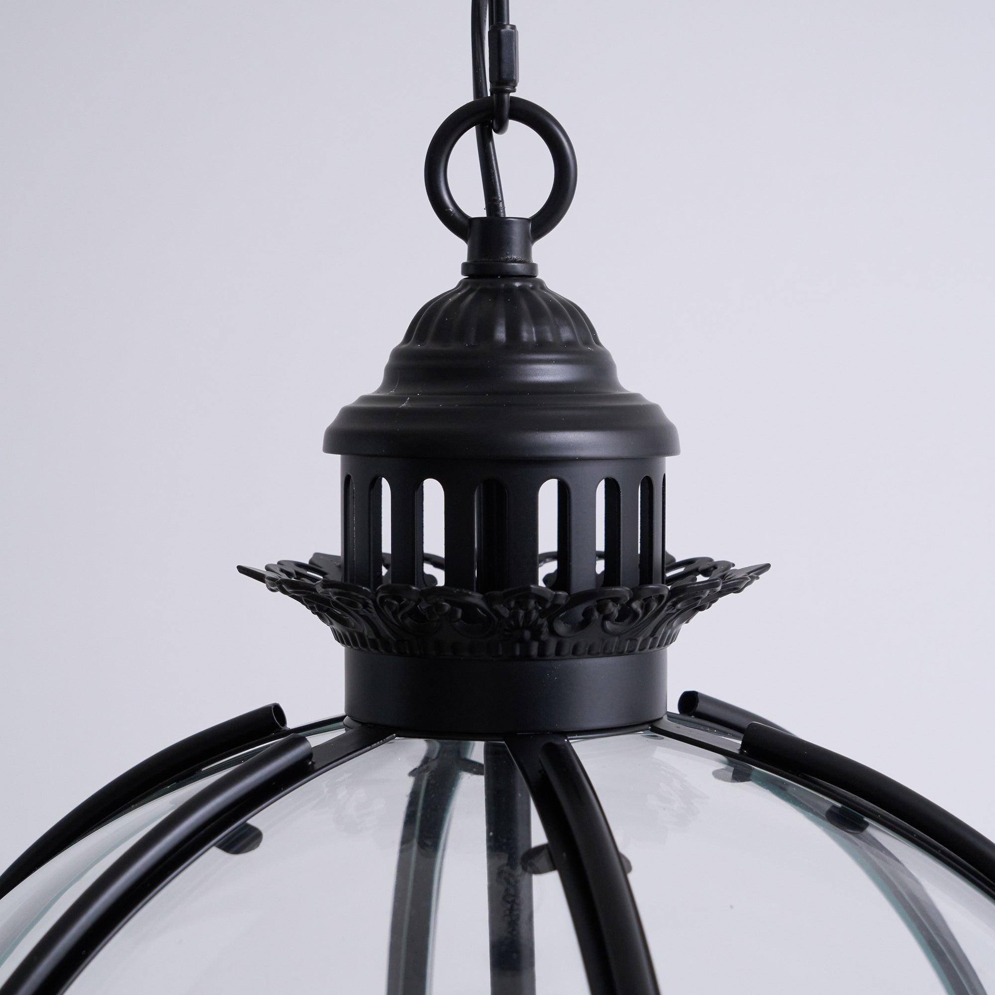 Pendant Light Glass Globe E12 Metal Frame Vintage Indoor Dining Room Hanging Ceiling Fixture | Thomler