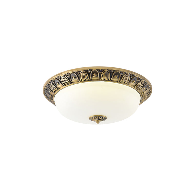 Flush Mount LED Ceiling Light with Glass Dome – Metal Frame, Multiple Sizes for Living Room & Bedroom | Thomler