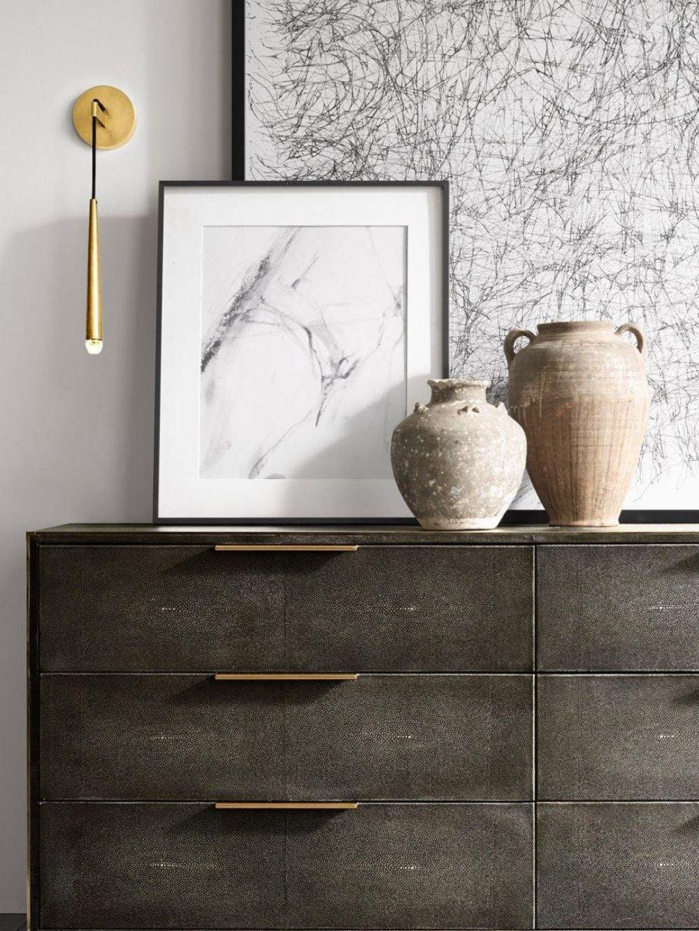 Wall Lamp Brass Cone 15 in Integrated LED Bedroom Hallway Reading Light Modern Minimalist Sconce | Thomler