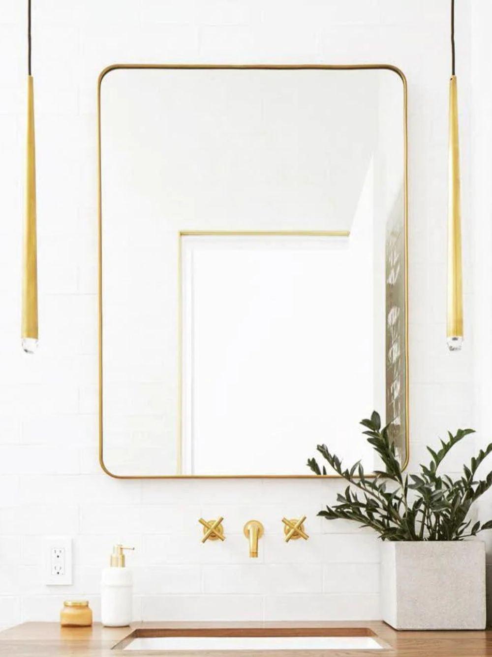 Wall Lamp Brass Cone 15 in Integrated LED Bedroom Hallway Reading Light Modern Minimalist Sconce | Thomler