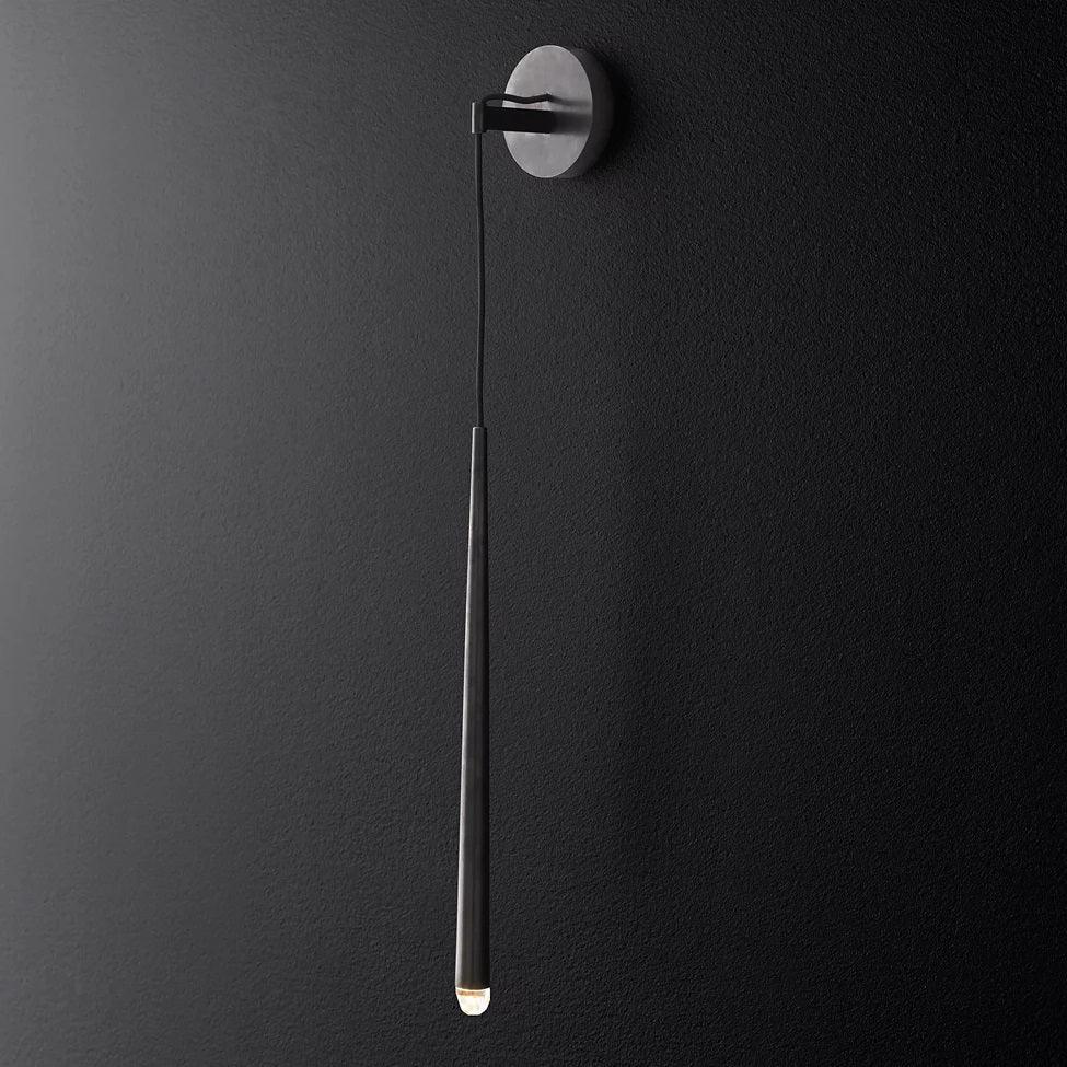 Wall Lamp Brass Cone 15 in Integrated LED Bedroom Hallway Reading Light Modern Minimalist Sconce | Thomler