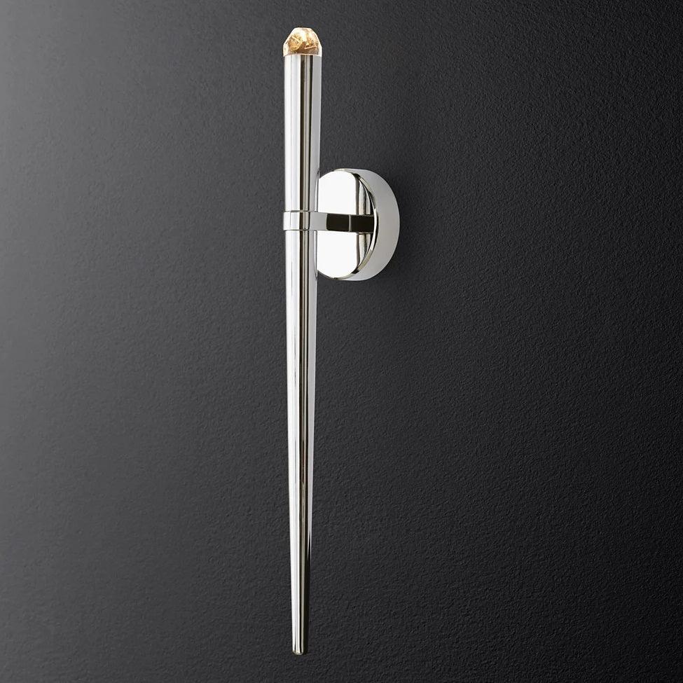 Wall Lamp Brass Cone 15 in Integrated LED Bedroom Hallway Reading Light Modern Minimalist Sconce | Thomler