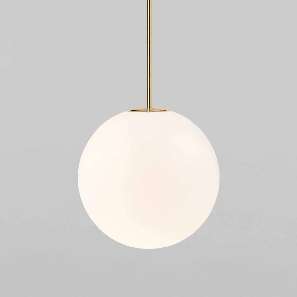 Pendant Light Brass Frosted Glass Globe Ceiling Hallway Dining Room Hanging Lamp Minimalist Scandinavian Modern Lighting | Thomler
