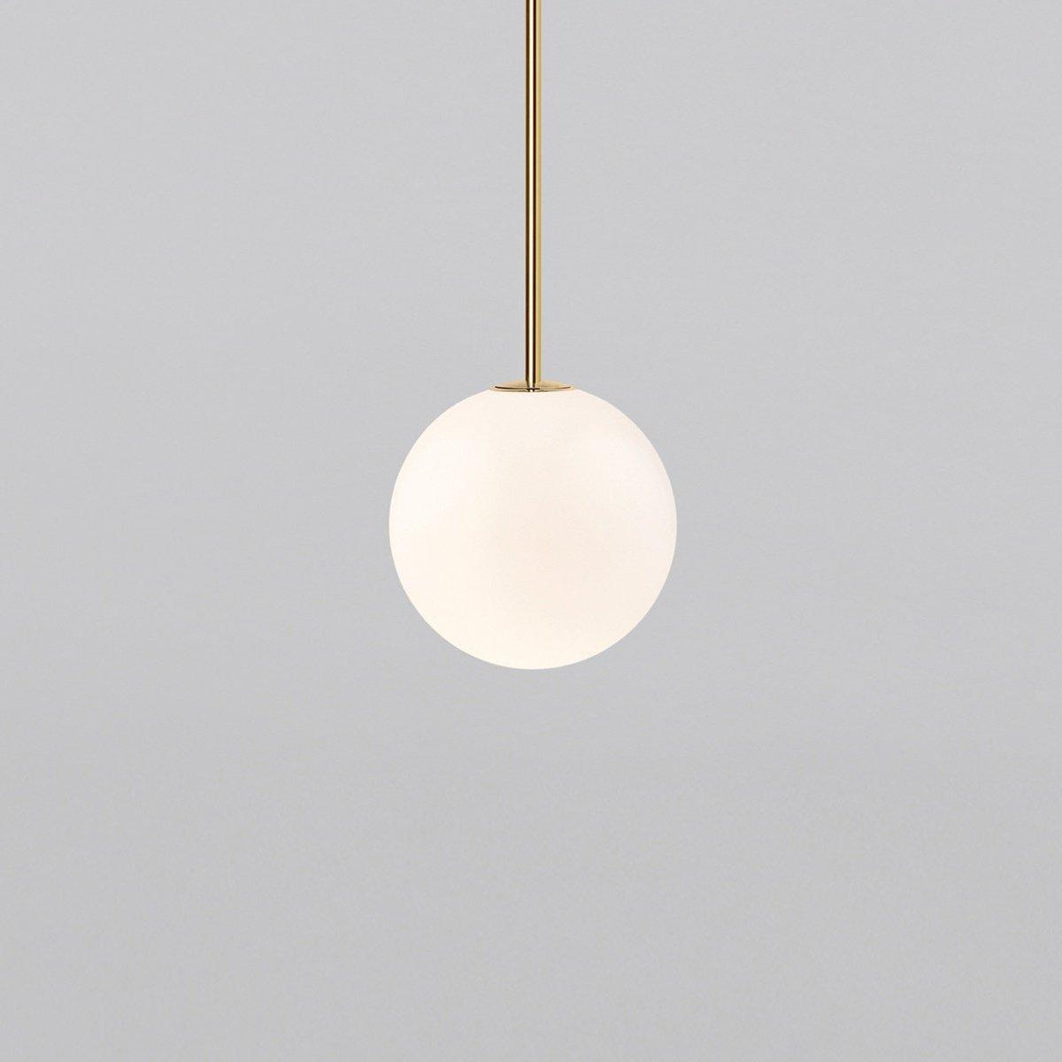 Pendant Light Brass Frosted Glass Globe Ceiling Hallway Dining Room Hanging Lamp Minimalist Scandinavian Modern Lighting | Thomler