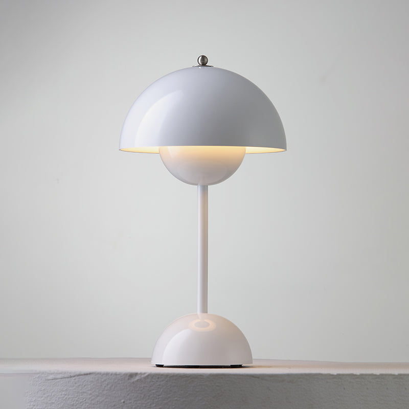 Desk Lamp Metal 6.3 in Rechargeable Tri-Color Small Table Light | Thomler