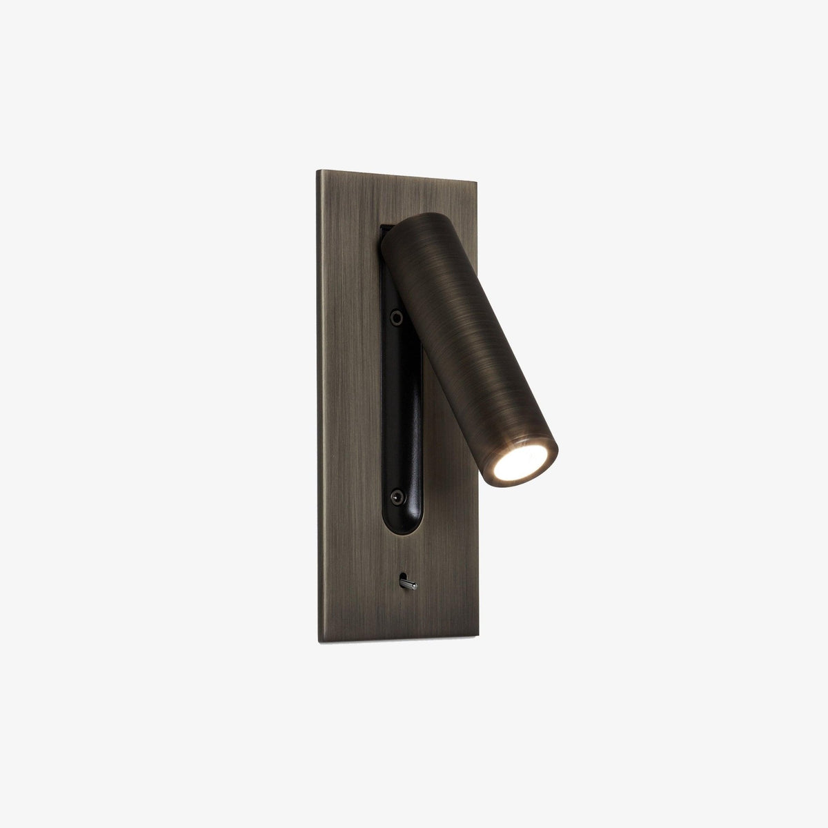 Industrial Wall Sconce with Integrated LED & Toggle Switch – Aluminum Metal Light Fixture for Living Room, Hallway, Bedroom & Home Office | Thomler