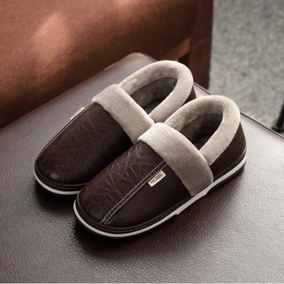 Waterproof Plush-Lined House Slippers with Anti-Slip Sole for Indoor & Outdoor Winter Comfort | Thomler