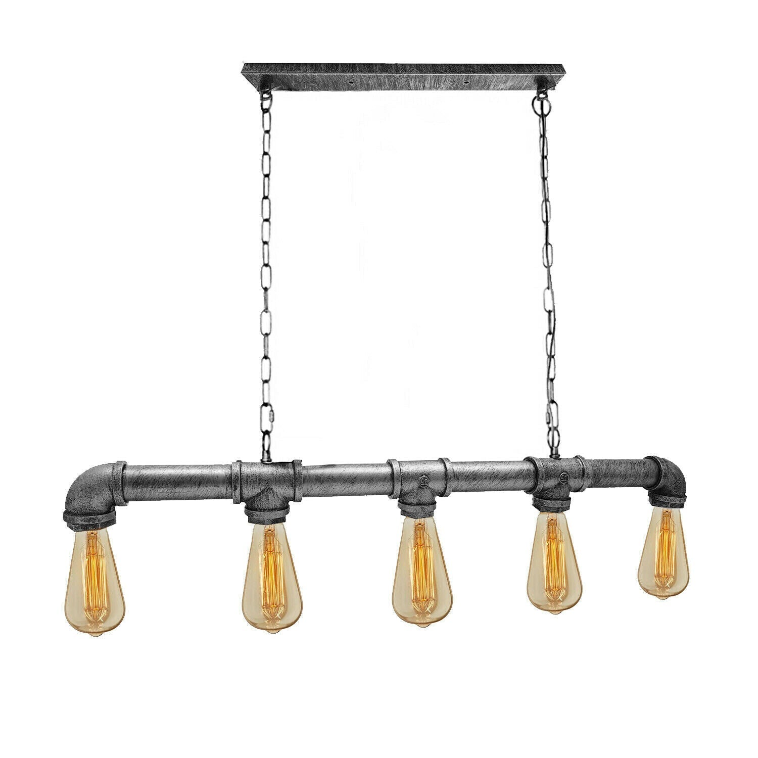 Hanglamp Industrieel Steampunk Waterpijp Koper Ijzer 110cm Vintage Plafondlamp Retro