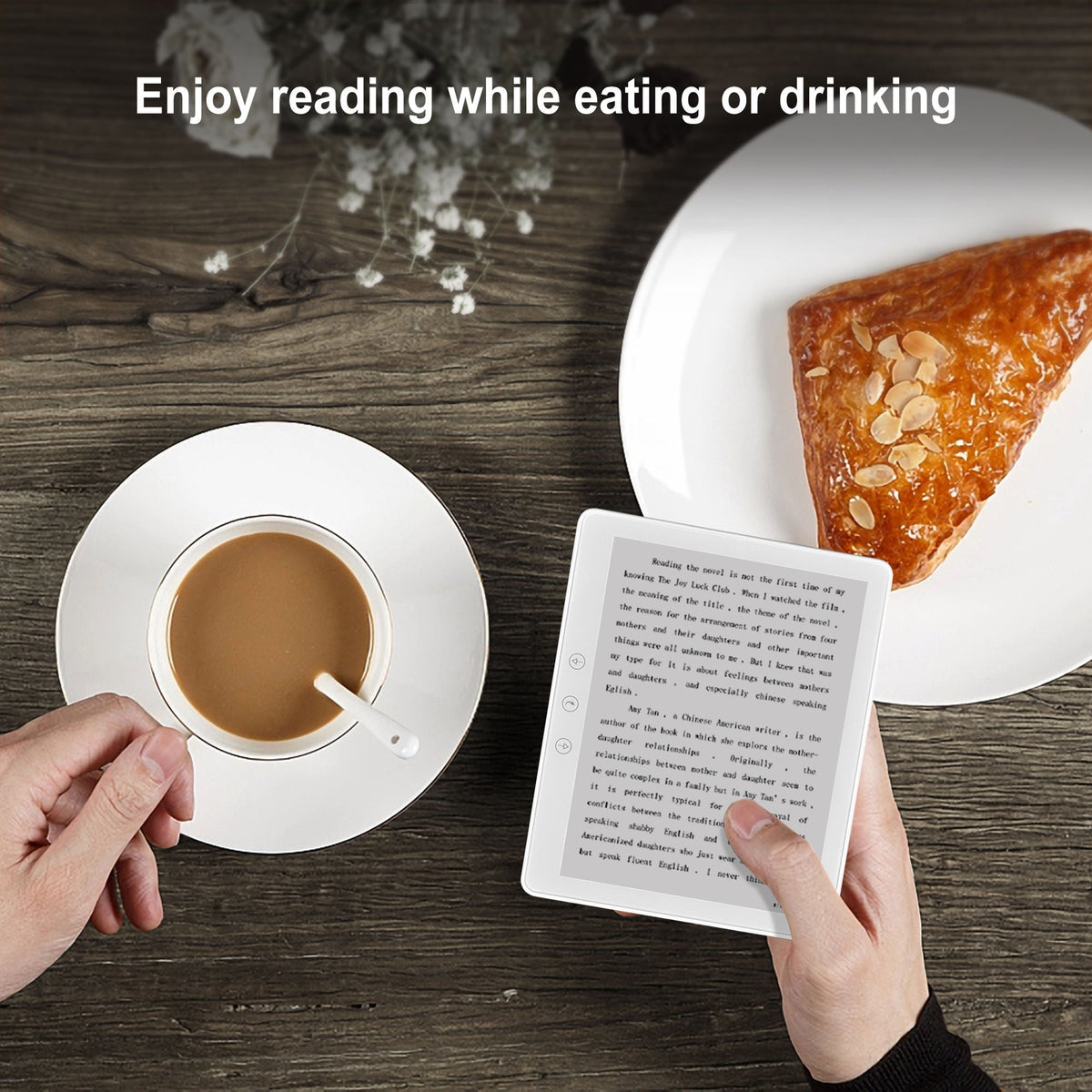 6-Inch Digital Reading Device with E-Ink Screen, WiFi & Long Battery Life for Books & Audiobooks | Thomler
