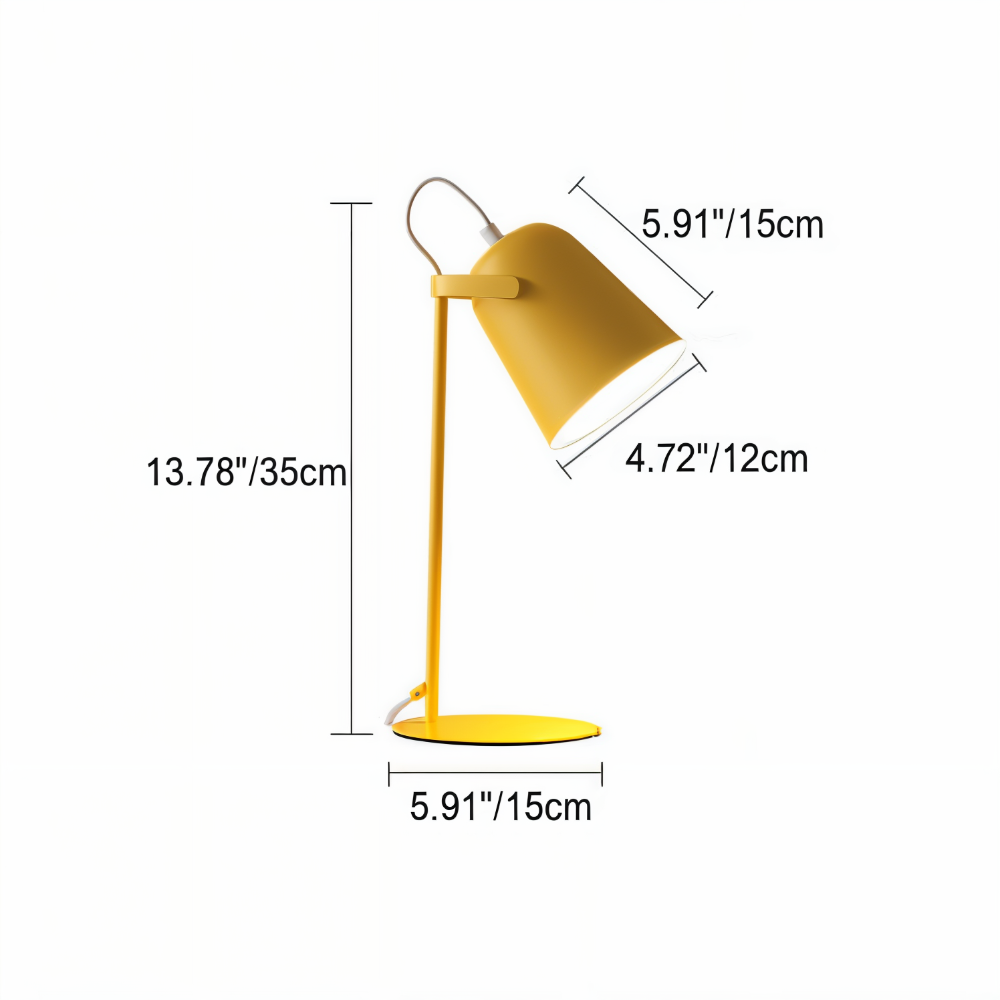 Adjustable Swivel Desk Lamp with Rotating Head – Eye-Friendly LED Task Light for Home Office, Study, Reading & Bedside | Thomler