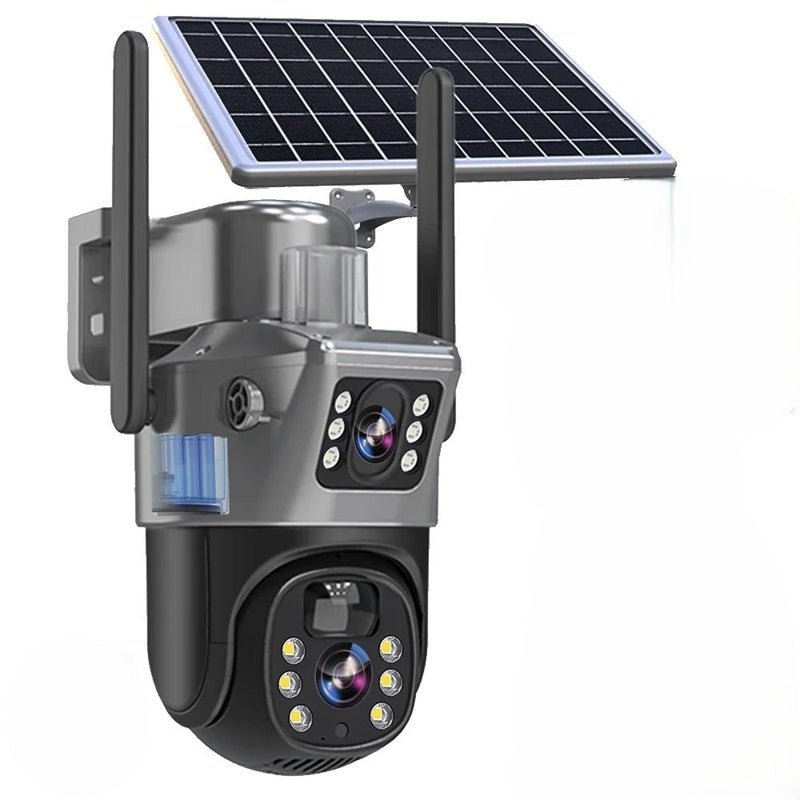 4K Solar Security Camera with Dual Lens 10x Zoom & 360° Pan-Tilt – Wire-Free Outdoor Monitoring | Thomler