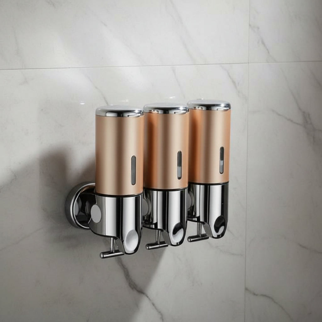 Wall-Mount Soap Dispenser – Sleek Hands-Free Bathroom Organizer for Liquid Soap, Shampoo & Lotion | Thomler