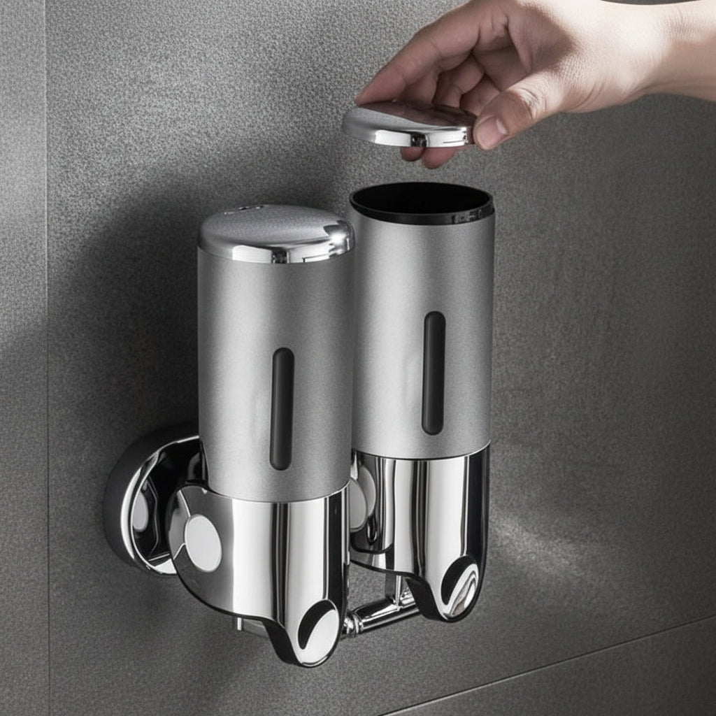 Wall-Mount Soap Dispenser – Sleek Hands-Free Bathroom Organizer for Liquid Soap, Shampoo & Lotion | Thomler