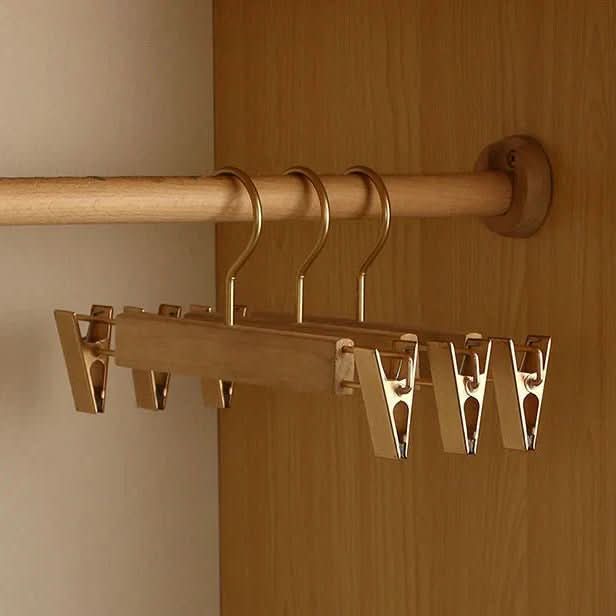 Wide Wood Coat Hangers with Shoulder Contour for Suits Jackets Dresses – Premium Closet Space Savers for Bedroom Wardrobe Organization | Thomler