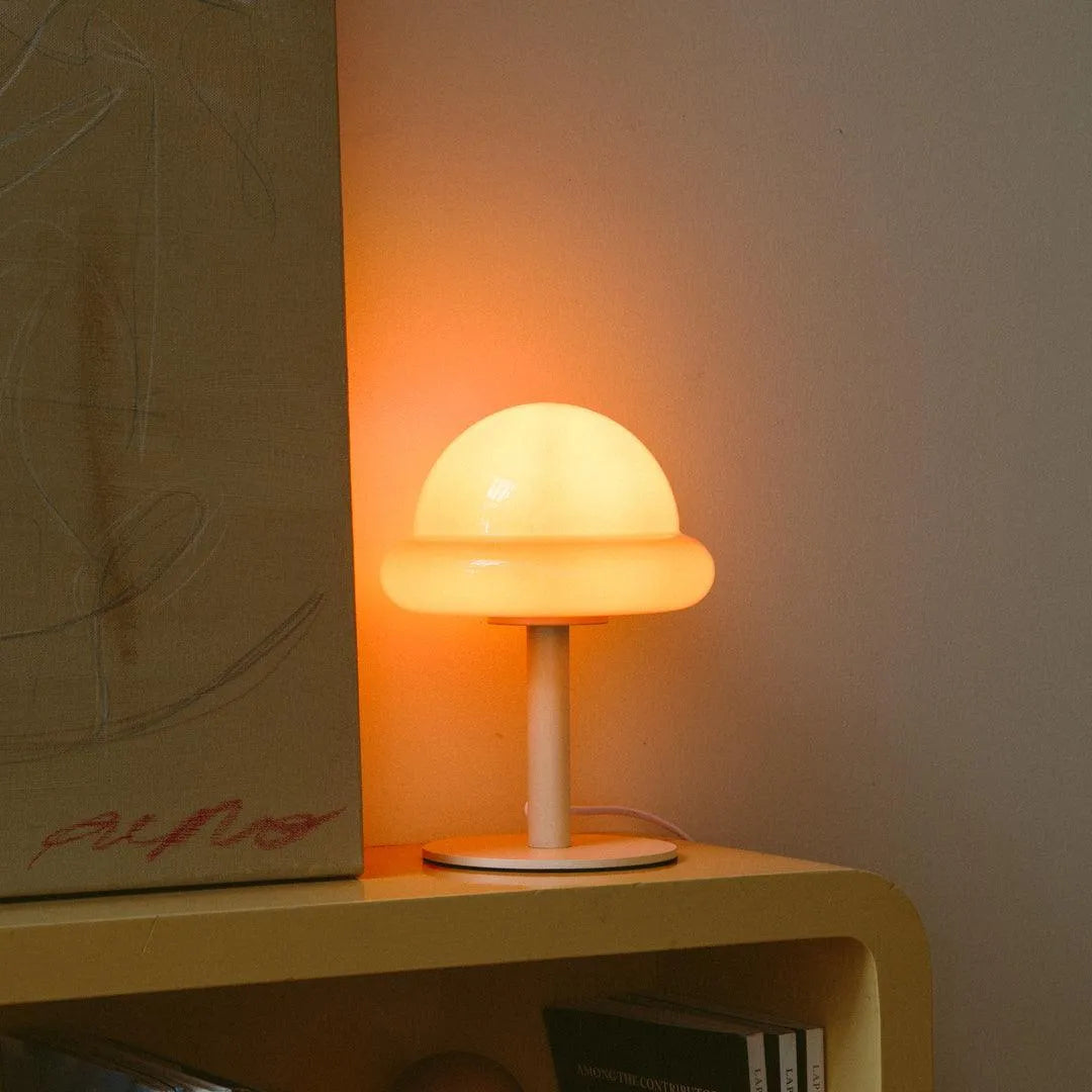 Table Lamp Glass Shade 28.0 cm Mint Or Citrus Bedroom Living Room Mood Lighting Modern Bedside Desk Lamp | Thomler