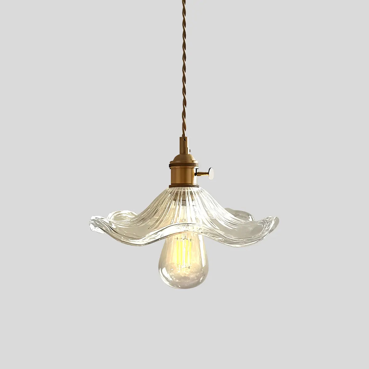 Pendant Light Glass Bronze Adjustable Cable Transparent Dining Room Kitchen Island Hanging Ceiling Lamp | Thomler