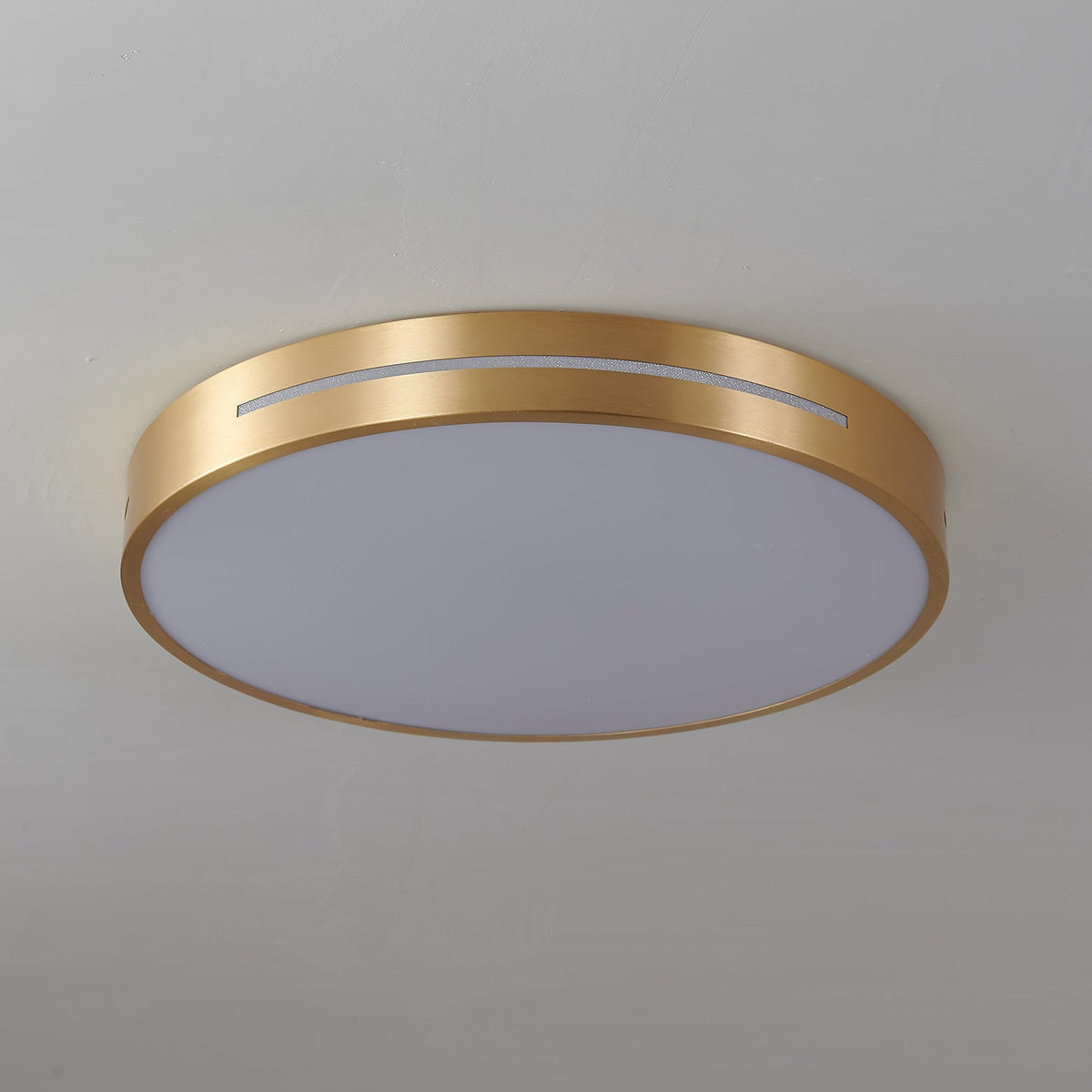 Flush Mount LED Ceiling Light – Brass Frame with Acrylic Diffuser – Circle & Square Options – Hardwired 110-240V | Thomler