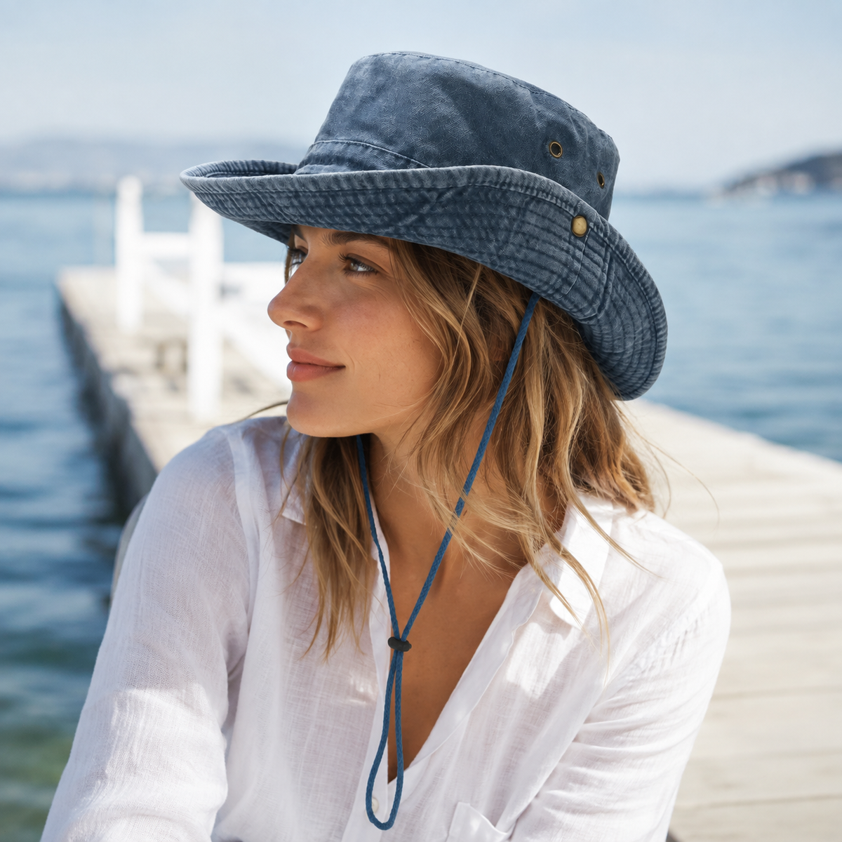 Unisex Cotton Bucket Hat – All-Season Sun Shade for Men & Women, Lightweight Travel & Outdoor Headwear in Classic Colors | Thomler