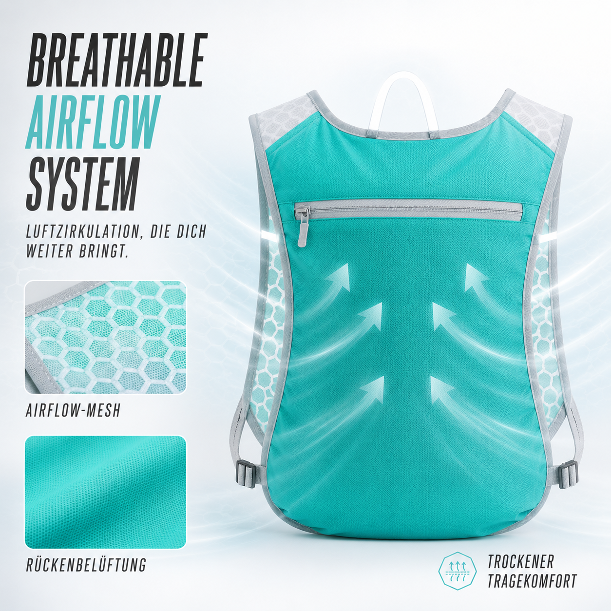 Running Hydration Vest 5L Lightweight Trail Pack with Multiple Pockets for Marathon Training | Thomler