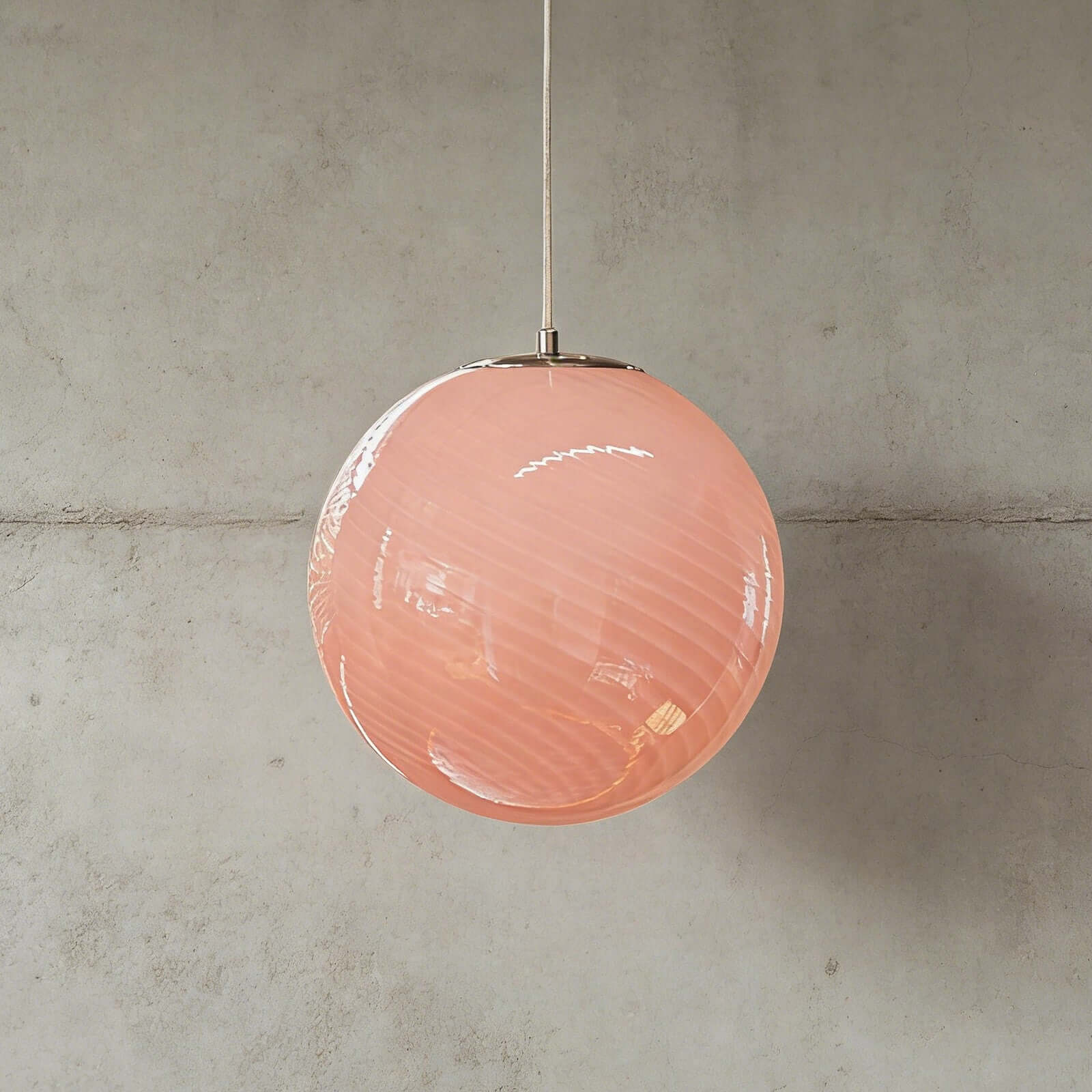 Pendant Light Glass Sphere 11.8 in Milk Honey Kitchen Island Hanging Ceiling Lamp Modern Dining Room Lighting Fixture | Thomler