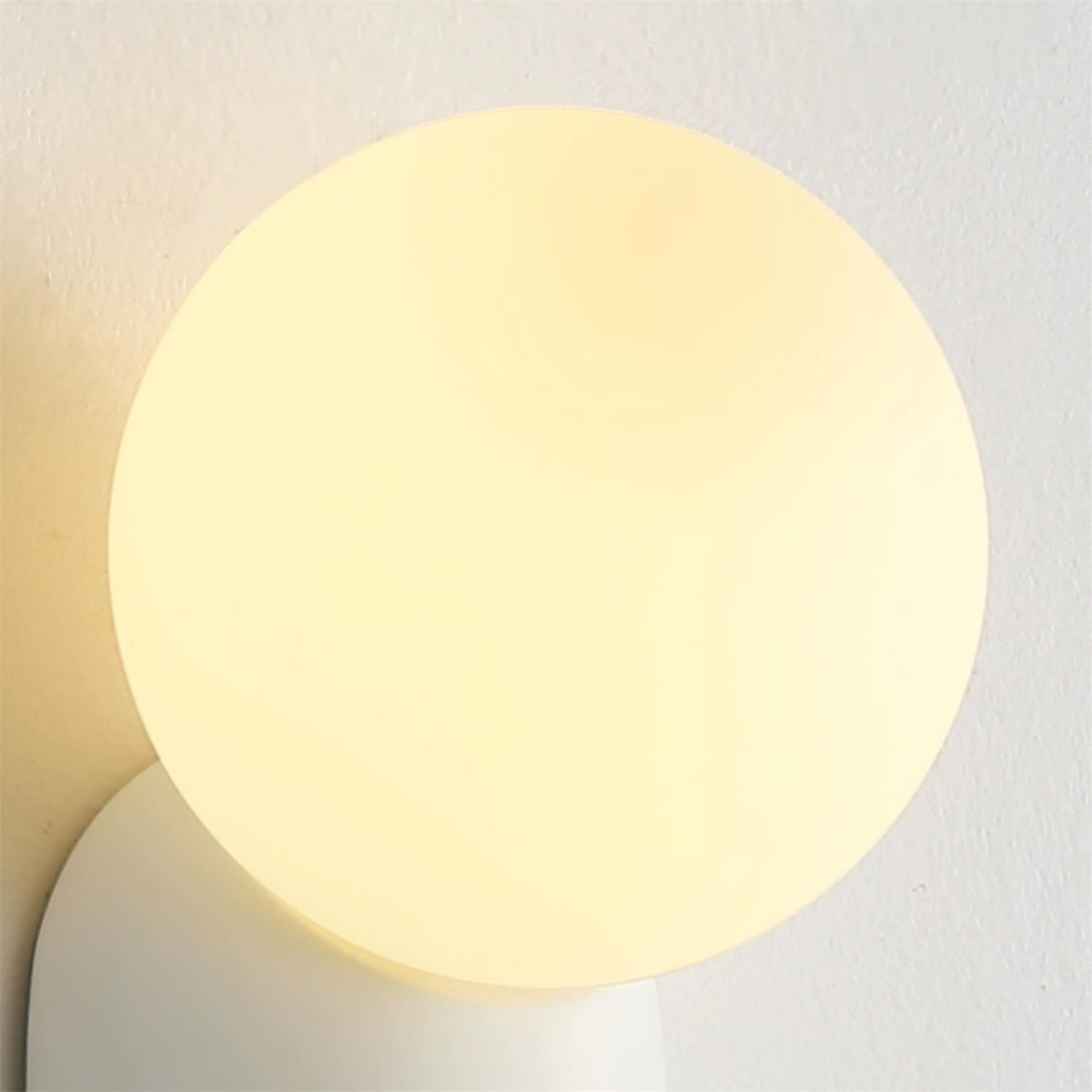 Orb Brass Wall Light with Resin Globe Shade – Modern Minimalist Sconce for Bedroom, Bath & Hallway | Thomler
