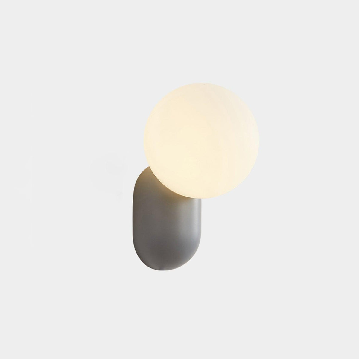 Orb Brass Wall Light with Resin Globe Shade – Modern Minimalist Sconce for Bedroom, Bath & Hallway | Thomler