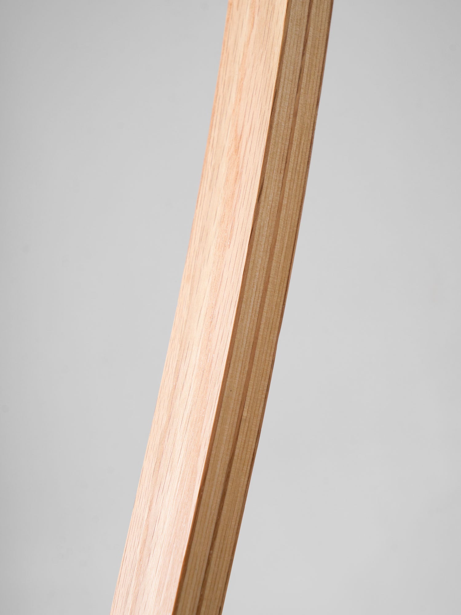 Floor Lamp Beech Wood Arc 150.0 cm Natural Living Room Reading Light Linen Shade Scandinavian Retro Lighting | Thomler