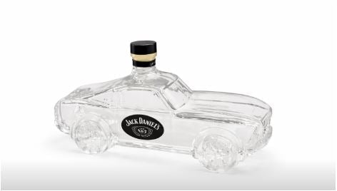 Vintage Bronco Horse Glass Spirit Decanter Bottle for Whiskey Bourbon Rum Bar Display Western Cowboy Collectible 24 oz | Thomler