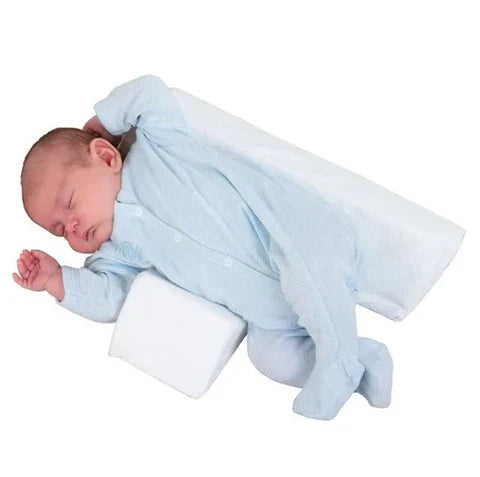 Adjustable Anti-Roll Side Sleep Wedge for Babies 0-12 Months | Memory Foam Triangle Positioner for Infants Newborns | Washable Cover | Thomler