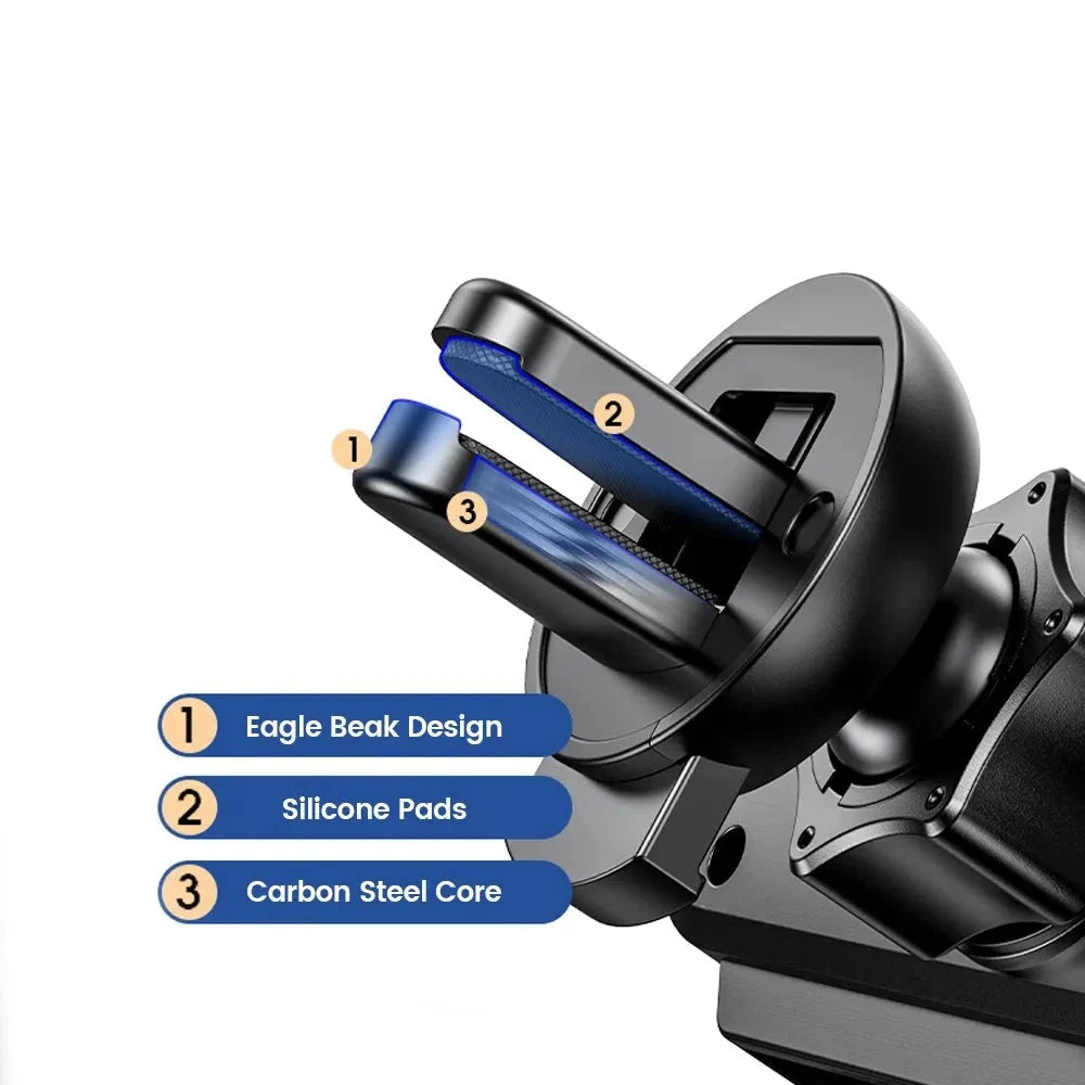 Vent Mount Smartphone Cradle for Car with 5-Point Grip | Secure Phone Dock for Dashboard Air Vent | Universal Adjustable Holder for iPhone | Thomler